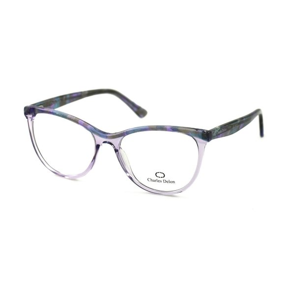 Charles Delon Cat Eye Style Blue Havana Frame - Picture 3 of 3